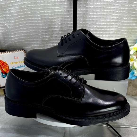 (P5) NWT Zara Black Men's Oxfords, Size 41/8 USA - Picture 2 of 13